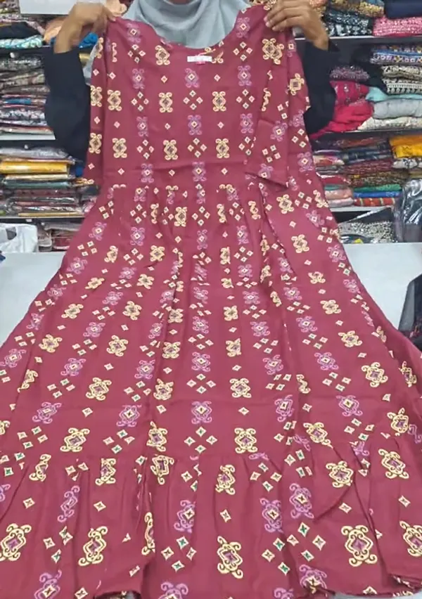 Premium Rayon Full Length Maxi Gown | MG111